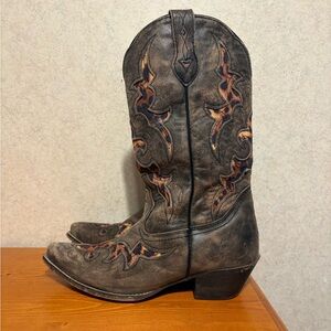Laredo 52130 Ladies Aphrika Distressed Leather Western Cowboy Boots Size 8